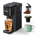 Tastyle Mini Hot and Iced Coffee Maker Single Serve, for K Cup and Ground, 6 to 14 Oz Brew Sizes, with Recipe Book, for Home, Travel, RV, Office and Dorm,Classic Black (2.0 Version) - My Kitchen Products