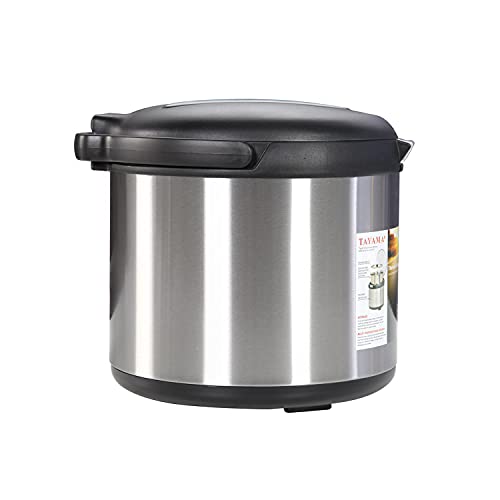 Tayama Stainless Steel Thermal Cooker,Black,7 Qt.,TXM-70CFZR - My Kitchen Products
