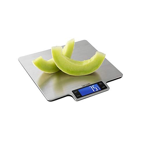 Taylor 22lb Ultra-Precise Digital Stainless Steel Household Kitchen Scale, One, Silver - My Kitchen Products