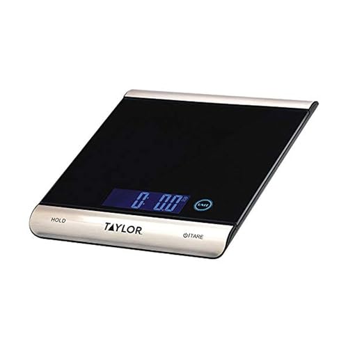 Taylor 3851 High-Capacity Digital Kitchen Scale, 33 lb, Black - My Kitchen Products