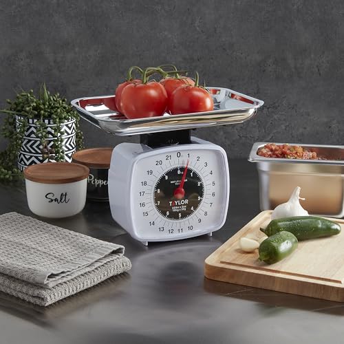 Taylor Analog Kitchen Scale Mechanical Food Scale, 22 lb Capacity, Multicolor - My Kitchen Products