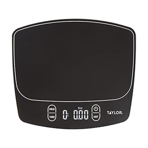 Taylor Waterproof Digital Kitchen Scale, 11 pounds, Black - My Kitchen Products