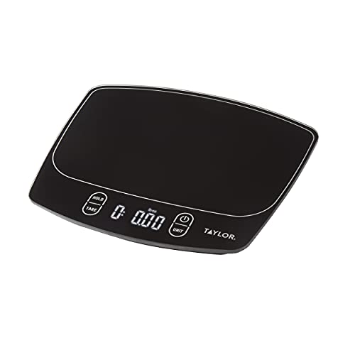 Taylor Waterproof Digital Kitchen Scale, 11 pounds, Black - My Kitchen Products