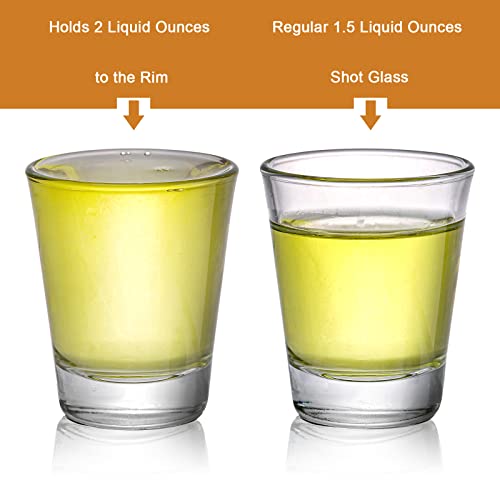 Tebery 30 Pcs 60ml Shot Glasses, 2oz Heavy Base Shot Glasses Sets, Round Glassware Shot Glass, Clear Glass for Vodka, Whiskey, Tequila, Espresso, Liquor - My Kitchen Products