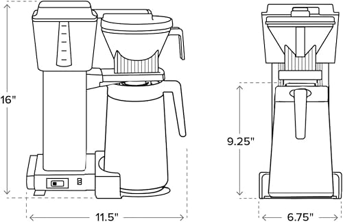 Technivorm Moccamaster 79312 KBGT Coffee Brewer, 40 oz, Polished Silver - My Kitchen Products