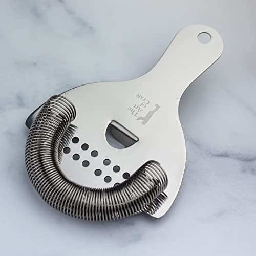 The Art of Craft Hawthorne Strainer: Stainless Steel Cocktail Strainer for Home Bar and Professional Bartenders 5.75" x 3.87" x 1.25” - My Kitchen Products