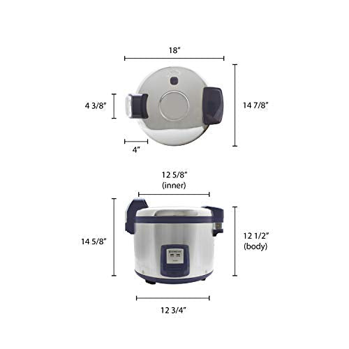 Thunder Group SEJ3201 Rice Cooker/Warmer Electric 30 Cup Uncooked Rice Capacity - My Kitchen Products