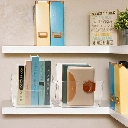Tiawudi 2 Pack Plastic Storage Bins, Extra Large Pantry Organizer, 13.5" x 10" Clear Storage Containers and Organizer Bins, Multi-Use Bins for Home, Kitchen, Closet and Cabinet - My Kitchen Products