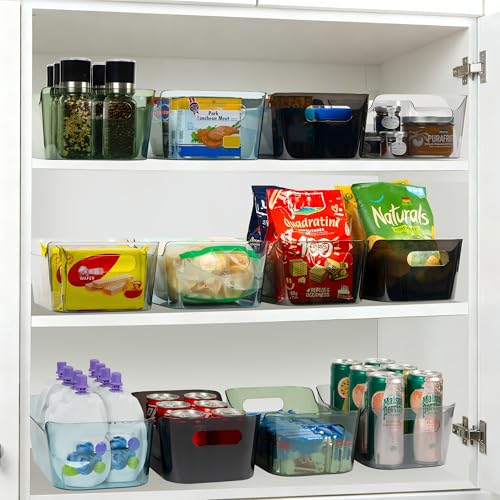 Tiawudi 8 Pack Plastic Storage Bins, Clear Pantry Organizers and Storage Containers, Multi-Use Organizer Bins for Kitchen, Bathroom, Office, Shelf, Fridge, Home Edit and Cabinet Organizers - My Kitchen Products