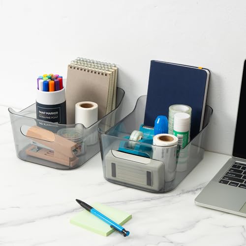 Tiawudi 8 Pack Plastic Storage Bins, Clear Pantry Organizers and Storage Containers, Multi-Use Organizer Bins for Kitchen, Bathroom, Office, Shelf, Fridge, Home Edit and Cabinet Organizers - My Kitchen Products