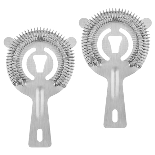 Tifanso Cocktail Strainer Bar Tools, 2PCS Bar Strainer with High Density
