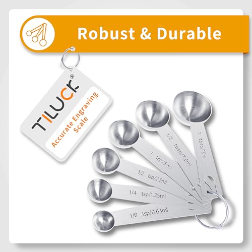 TILUCK Stainless Steel Measuring Cups & Spoons Set, Cups and Spoons,Kitchen Gadgets for Cooking & Baking (10) - My Kitchen Products