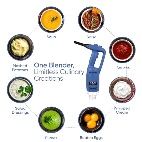 TK Commercial Immersion Blender, 500 Watt/.5 HP Variable Speed Motor, 16,000 RPM Heavy Duty with Performance Assurance - 16" - My Kitchen Products