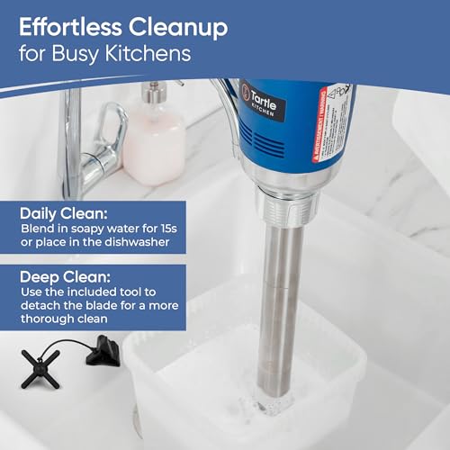 TK Commercial Immersion Blender, 500 Watt/.5 HP Variable Speed Motor, 16,000 RPM Heavy Duty with Performance Assurance - 16" - My Kitchen Products