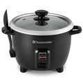 Toastmaster Electric Rice Cooker - Large Capacity for Soups, Oatmeal & More - Automatic Rice Cooker with Tempered Glass Lid & Keep Warm Mode - 10-Cup, Black - My Kitchen Products