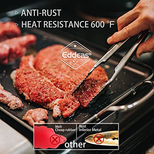 Tongs For Cooking - Heat Resistant 600 Degrees Stainless Steel Kitchen Tong,Heavy Duty Metal Locking Tongs - Perfect for Food,Salad and BBQ set of 3 (7",9" and 12") Dishwasher - My Kitchen Products