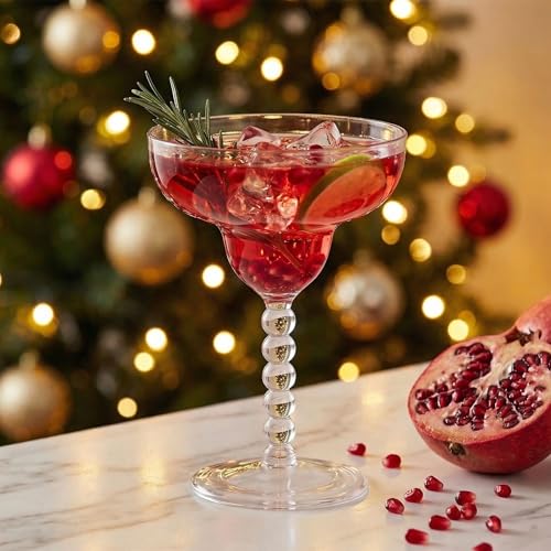 TOPZEA Acrylic Margarita Glasses Set of 4, 13.5 oz Shatter-proof Plastic Daiquiri Cocktail Cup, Unbreakable Martini Champagne Coupe Glasses Drinkware for Poolside, Bar, Party, BPA-free, Reusable - My Kitchen Products