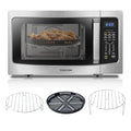 Toshiba Air Fryer Combo 4-in-1 Countertop Microwave Oven, Smart Sensor, Convection, Mute Function, Position Memory 13.6" Turntable, 1.5 Cu Ft, 1000W, Silver, ML-EC42P(SS) - My Kitchen Products