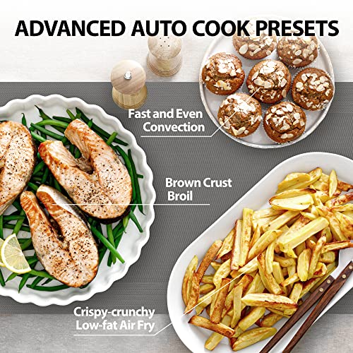 TOSHIBA Air Fryer Combo 8-in-1 Countertop Microwave Oven, with Convection, Broil, Odor Removal Mode, 12.4" Position Memory Turntable, Child-Lock, 1.0 Cu.ft, Black Stainless Steel, ML2-EC10SA(BS) - My Kitchen Products