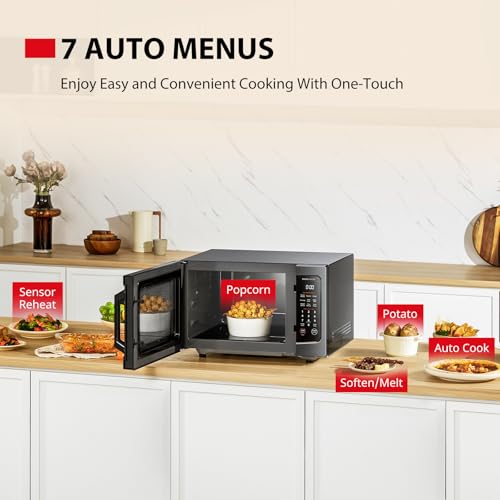 TOSHIBA Flatbed/No Turntable Design Microwave Oven with Inverter Technology, Smart Sensor, Mute Function, 1200W, 1.3 Cu.Ft., Black Stainless Steel, ML-EM13PAITF(BS) - My Kitchen Products