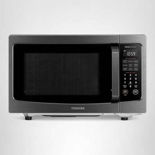 TOSHIBA Flatbed/No Turntable Design Microwave Oven with Inverter Technology, Smart Sensor, Mute Function, 1200W, 1.3 Cu.Ft., Black Stainless Steel, ML-EM13PAITF(BS) - My Kitchen Products