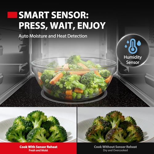 TOSHIBA Flatbed/No Turntable Design Microwave Oven with Inverter Technology, Smart Sensor, Mute Function, 1200W, 1.3 Cu.Ft., Black Stainless Steel, ML-EM13PAITF(BS) - My Kitchen Products