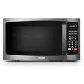 TOSHIBA ML-EM09PA(BS) Small Microwave Oven with 6 Auto Menus, Mute Function, LED Lighting Countertop Microwave Perfect for Kitchen, 0.9 Cu Ft, 10.6 Inch Removable Turntable, 900W Black Stainless Steel - My Kitchen Products
