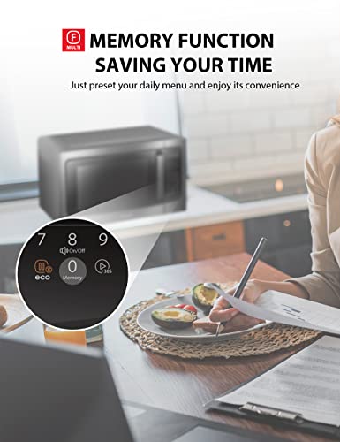 TOSHIBA ML-EM45P(BS) Countertop Microwave Oven with Smart Sensor and 13.6" Removable Position Memory Turntable, Sound On/Off Function, 1200W, 1.6 Cu.ft, Black Stainless Steel - My Kitchen Products