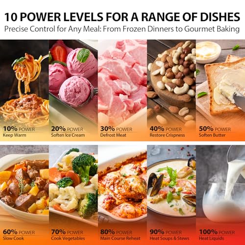 TOSHIBA ML-EM45PIT(SS) Countertop Microwave Oven with Inverter Technology, Kitchen Essentials, Smart Sensor, Auto Defrost, 1.6 Cu.ft, 13.6" Removable Turntable, 33lb.&1250W, Stainless Steel - My Kitchen Products