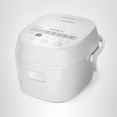 TOSHIBA OriginTaste Rice Cooker 5.5-Cup Uncooked, Fuzzy Logic, 15-in-1 Functions, Digital Display, Delay Timer, Keep Warm, Nonstick Inner Pot, White - My Kitchen Products