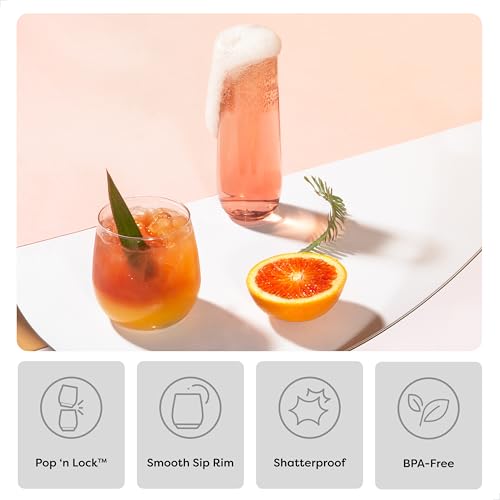 TOSSWARE POP 9oz Flute, Premium Quality, Recyclable, Unbreakable & Crystal Clear Plastic Champagne Glasses,Flute , 12 Count (Pack of 1) - My Kitchen Products