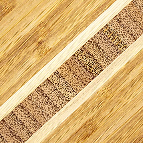 Totally Bamboo Martinique Bamboo Serving and Cutting Board, 15" x 11" - My Kitchen Products