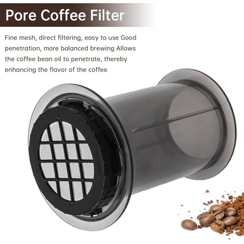 TQEONKL Portable Coffee Maker for Camping & Travel, Aeropress Coffee Maker, Manual Espresso Machine Coffee Press – 3 In 1 Brew Method Combines French Press, Espresso, Full Bodied Coffee Without Grit - My Kitchen Products