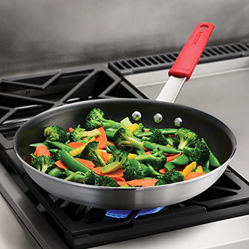 Tramontina Professional 12-Inch Non Stick Large Frying Pan, Heavy-Gauge Aluminum Skillet with Reinforced Nonstick Coating, Red Handle, Dishwasher and Oven Safe - My Kitchen Products