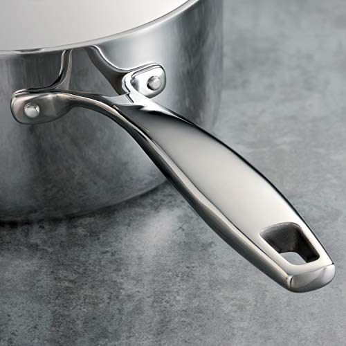 Tramontina Signature Tri-Ply Clad Stainless Steel 12-Piece Cookware Set with Lids, Pots and Pans Kitchen Set, Induction-Ready, Dishwasher-Safe, NSF-Certified, Made in Brazil - My Kitchen Products