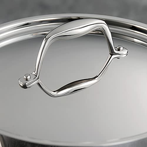 Tramontina Signature Tri-Ply Clad Stainless Steel 12-Piece Cookware Set with Lids, Pots and Pans Kitchen Set, Induction-Ready, Dishwasher-Safe, NSF-Certified, Made in Brazil - My Kitchen Products