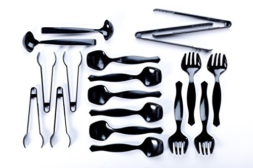 Transitions2earth Biodegradable EcoPure Economy Serving Utensils Combo Pack, 18 Count, Earth-Friendly, BPA-Free, Heavy