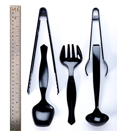 Transitions2earth Biodegradable EcoPure Economy Serving Utensils Combo Pack - 18 Count - Earth-Friendly, BPA-Free, Heavy Duty, Heat Resistant, Recyclable Utensils - My Kitchen Products