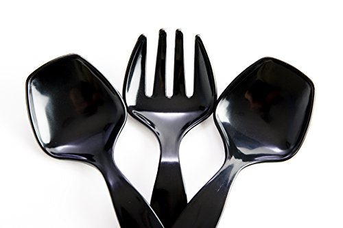 Transitions2earth Biodegradable EcoPure Economy Serving Utensils Combo Pack - 18 Count - Earth-Friendly, BPA-Free, Heavy Duty, Heat Resistant, Recyclable Utensils - My Kitchen Products