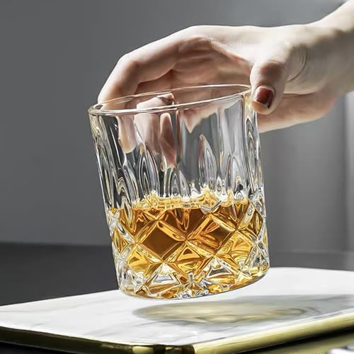 Triplorare Whiskey Glasses Set of 6, 11 OZ Old-Fashioned, Rum & Scotch Glasses - My Kitchen Products