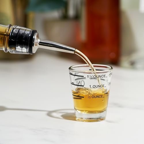 True Bullseye Measuring Shot Glasses, Cocktail Accessories, Reusable Measuring shot Glass, Set of 1, 1.5 oz. - My Kitchen Products
