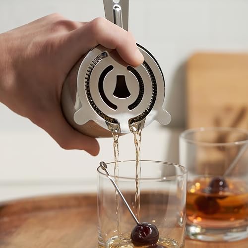 True Hawthorne Strainer, Stainless Steel Strainer, Cocktail Strainer for Drinks, Martini Strainer, Strainer for Bartending, Bar Accessories, Bar Tools - My Kitchen Products