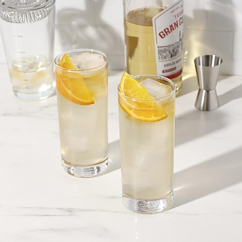 True Highball Glasses, Tall Glass Tumbler for Cocktails, Mojito Iced Tea Juices, Soda Water Drinking Cups, Kitchen Glassware, Home Bar, 11 oz Set of 4 - My Kitchen Products