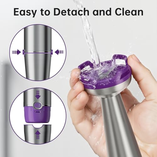 Turelar Immersion Blender Handheld Corded Hand Blenders Set 1100W, Trigger Variable Speed 5 in 1 Stick Emulsifier with Chopper, Whisk and Frother for Soup, Baby Food and Smoothies, Purple - My Kitchen Products