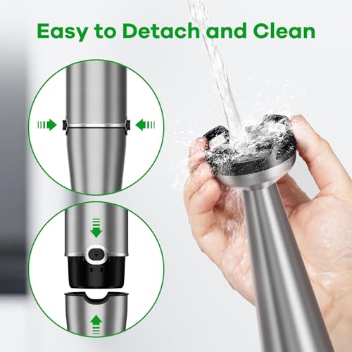 Turelar Immersion Blender Handheld Corded Hand Blenders Set 1100W, Trigger Variable Speed 5 in 1 Stick Emulsifier with Chopper, Whisk and Frother for Soup, Baby Food and Smoothies,Black - My Kitchen Products
