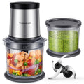 TWOMEOW Food Processor 4 Cup, Electric Food Chopper, 【Small but Powerful】Meat Grinder with 2 Bowls, 2 Speed & 4 Blades for Vegetable, Meat, Nuts, Functions for Chopping, Dicing, Mixing and Puree - My Kitchen Products