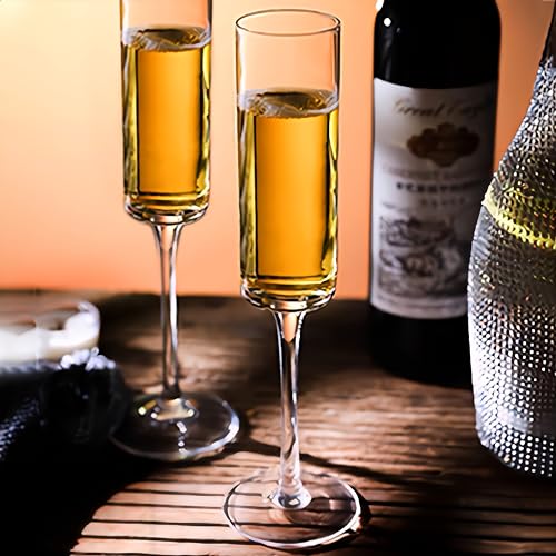 Ufrount Champagne Flutes 5oz,Clear Champagne Glasses Set of 8,Classic Sparkling Glasses Prosecco Toasting Champagne Flute Glass for Home Bar,Wedding,Restaurant - My Kitchen Products