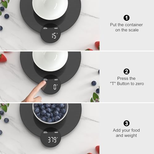 Ultrean 1g/0.1oz Precision Food Scale, HD LED Display Digital Kitchen Scale, Stainless Steel, 11lb Capacity for Cooking Baking (Batteries Included) - My Kitchen Products