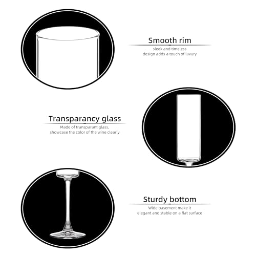 UMEIED Champagne Flutes, 6oz Edge Champagne Glasses Set of 12 with Long Stem - Sparkling Wine Glasses & Elegant Gift for Home, Wedding, Anniversary, Party, Birthday, Clear - My Kitchen Products