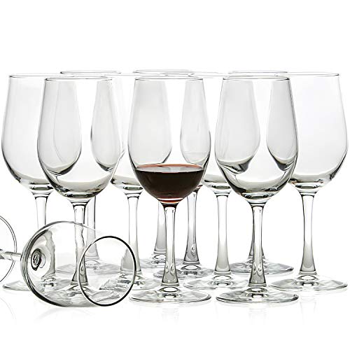 UMI UMIZILI 12 Ounce - Set of 12, Classic Durable Red/White Wine Glasses For Party - My Kitchen Products